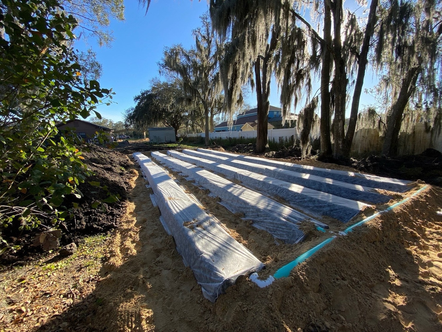 drain leach field septic